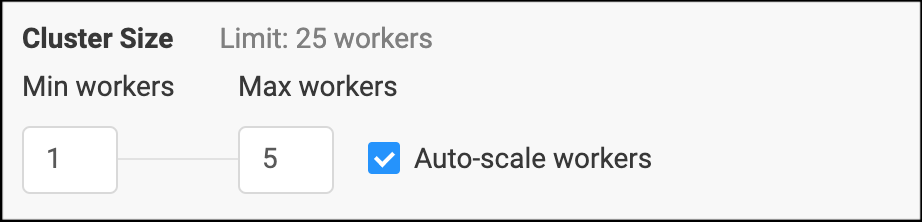 Cluster auto-scale workers