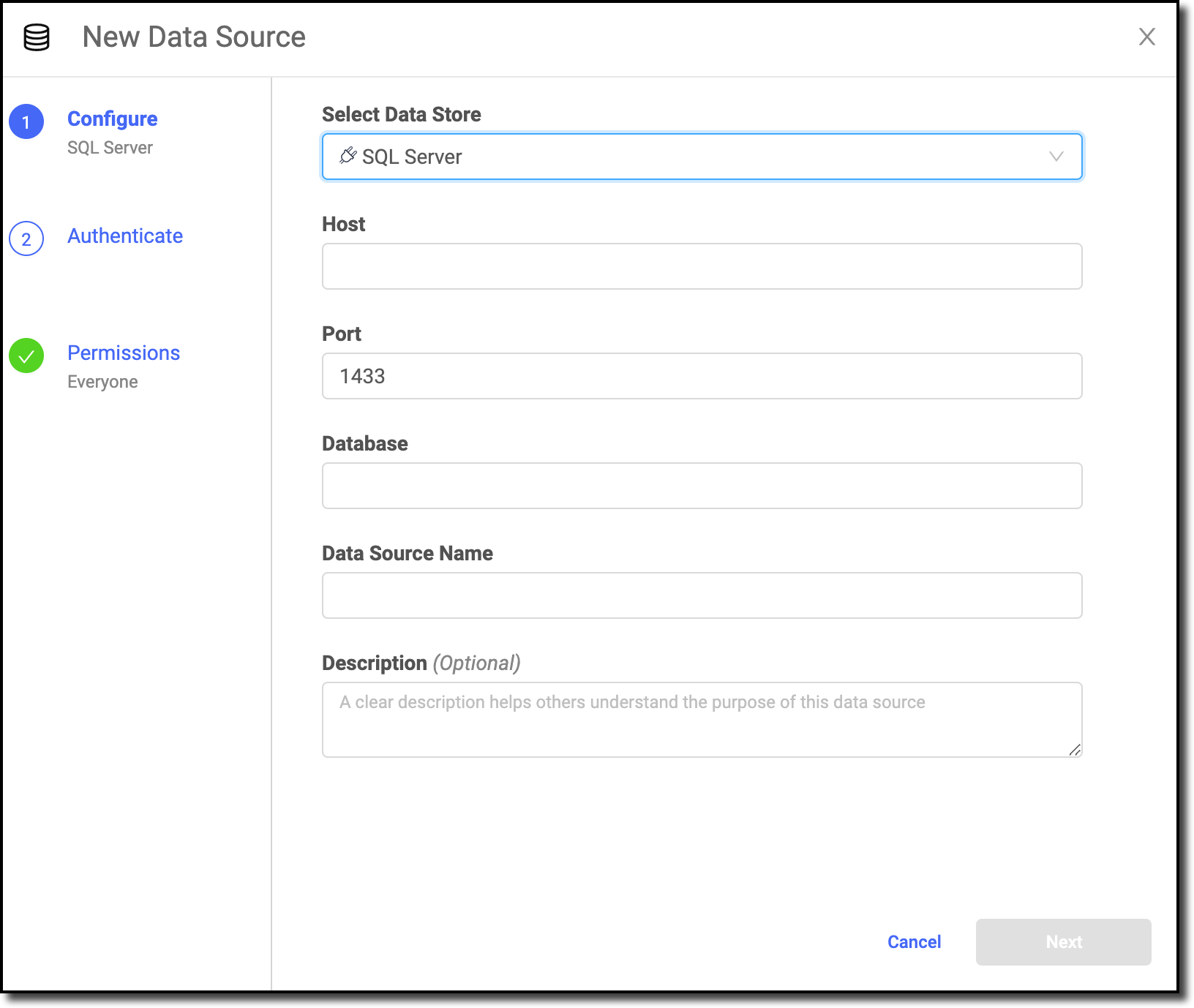 SQL Server Data Store