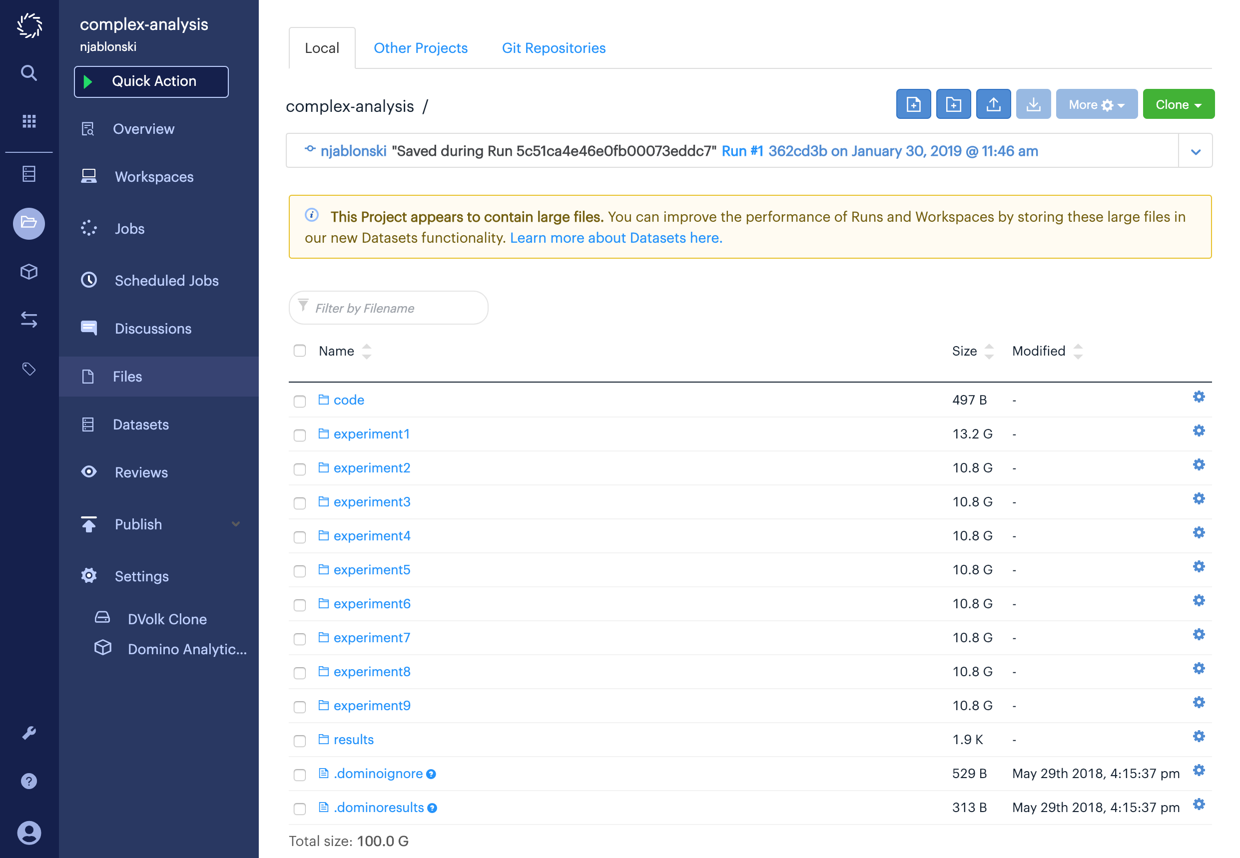 organize large data