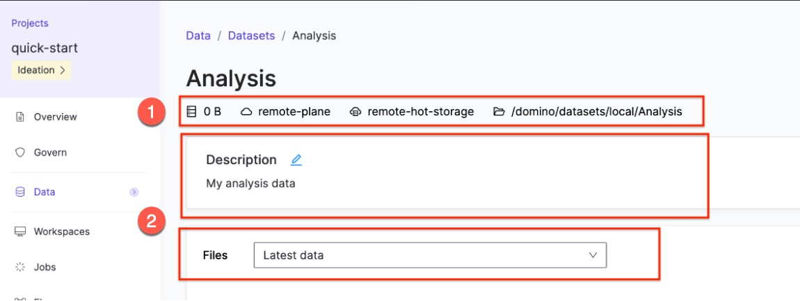 Datasets Interface