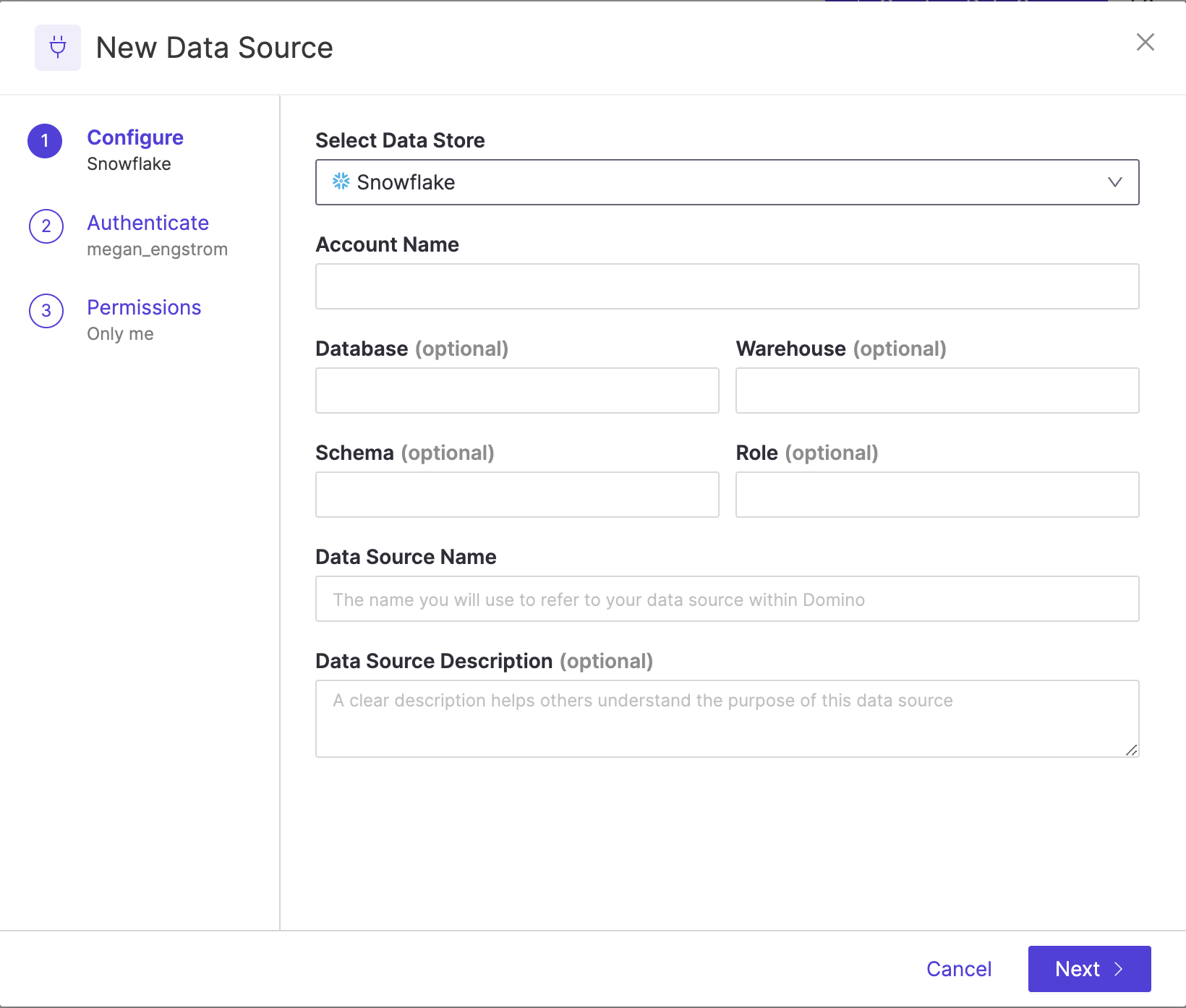 Snowflake Data Source