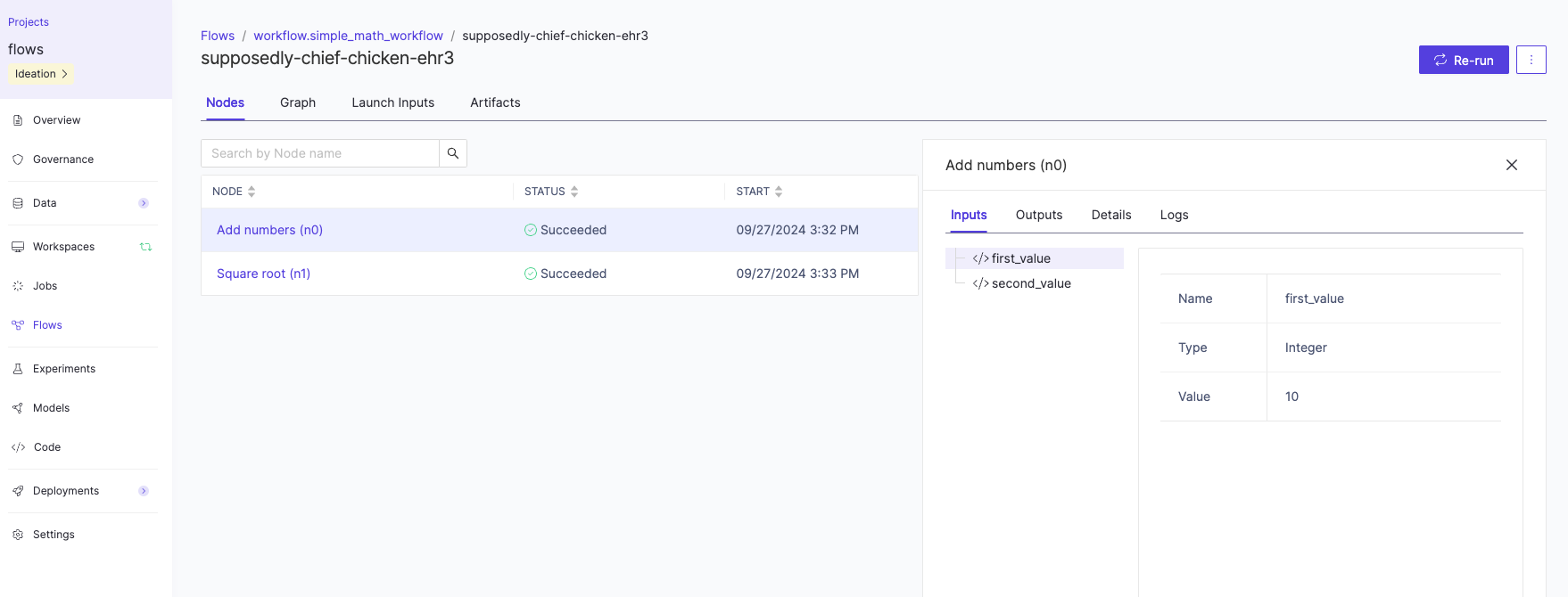 Monitor simple flow