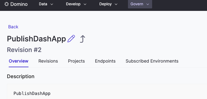 Domino Environment Overview Tab
