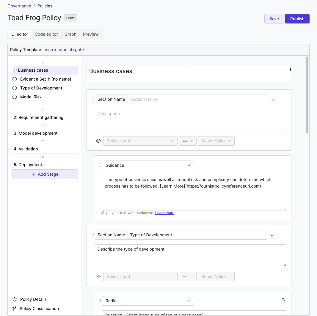 Governance Policy Builder