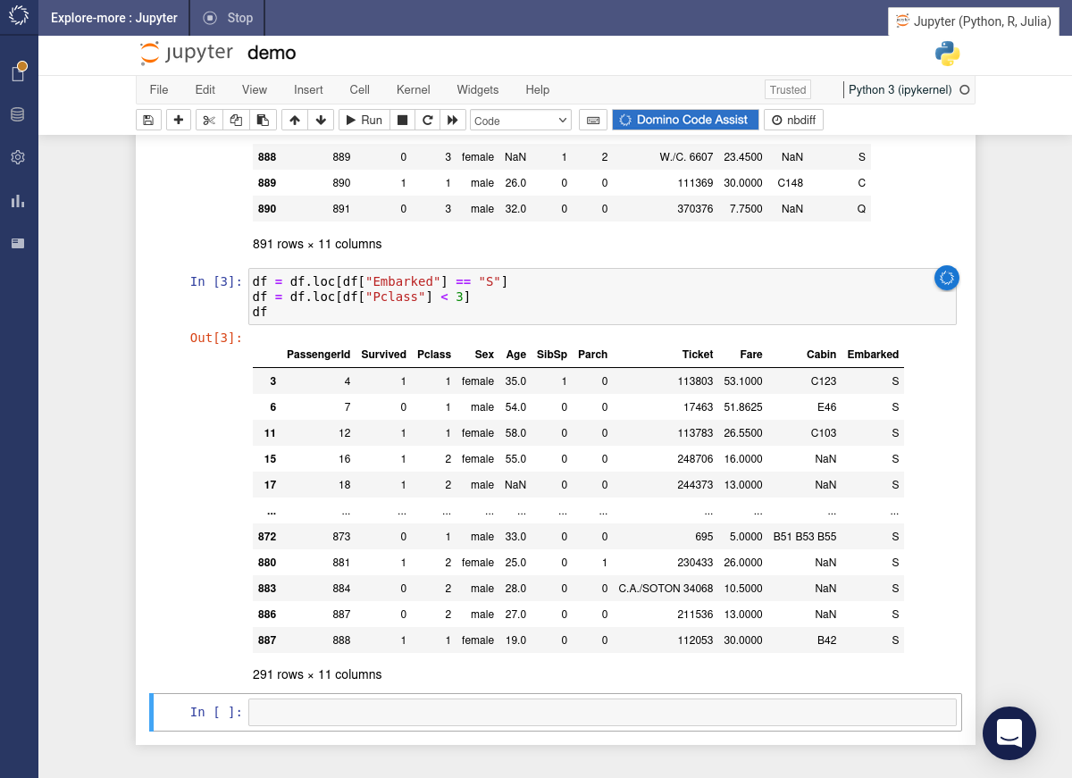 jupyter titanic filter manual insert code