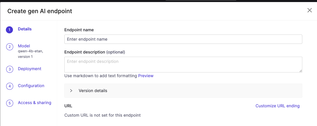 Register an agentic endpoint