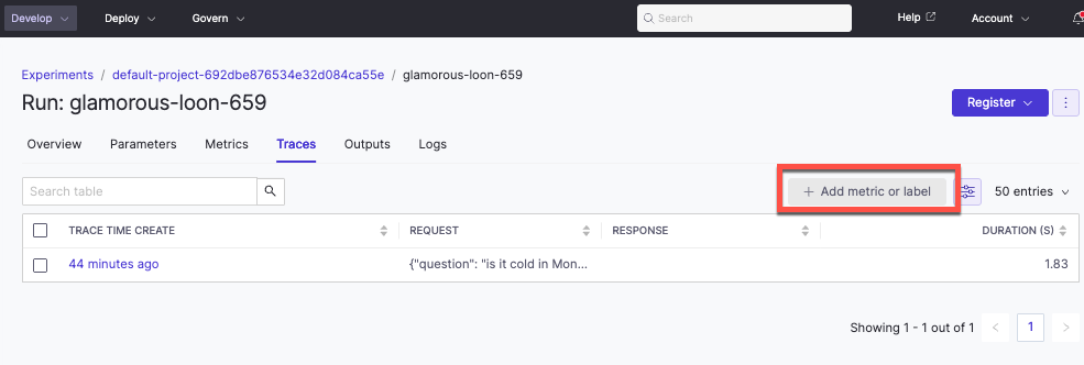 View traces and add labels